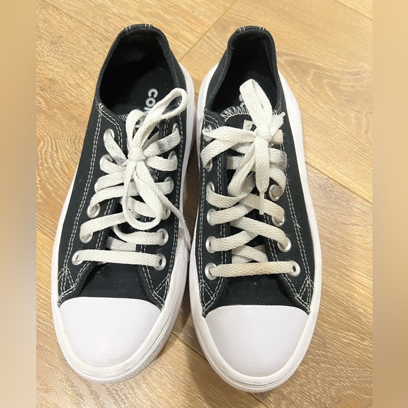 Converse Chuck Taylor All Star Move Ox trainers in black - Picture 12 of 13